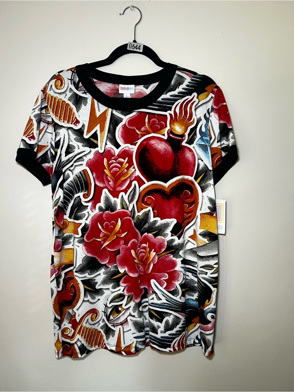 LuLaRoe Liv Print Short Sleeve Tee